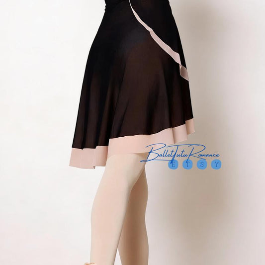 Adult Ballet Sheer Skirt, Irregular Chiffon Dance Tutu, Practice Dance Wear