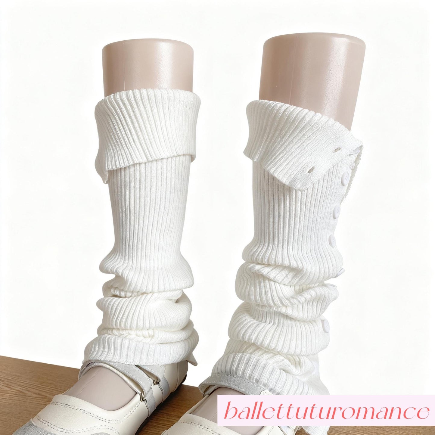 Handmade Knit Leg Warmers, Ballet Elements Design, Ballet & Mary Jane Shoes Compatible,Warm Sleeves