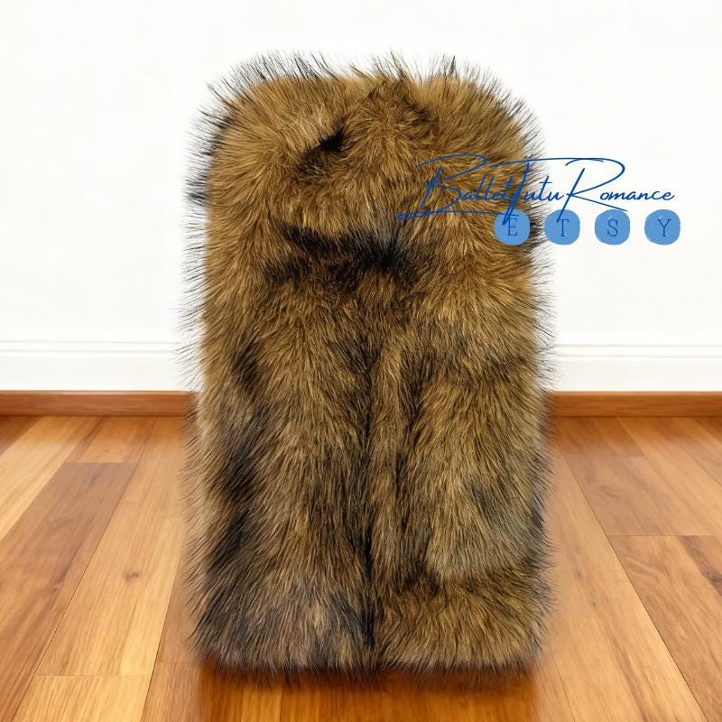 Cozy Faux Fur Leg Warmers Y2K Vintage Stacked,9/13.8 Inch Leg Cuffs Retro Winter