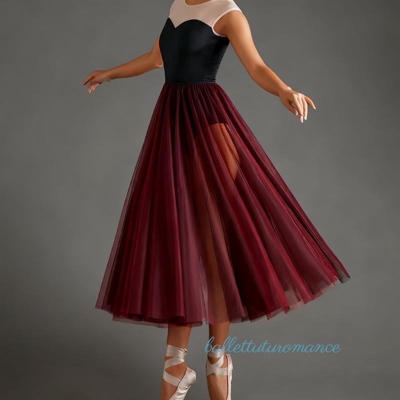 Custom Ballet Tutu Skirt, Personalized Fairy Dance Wear, Elastic Band with Tie-Up Straps