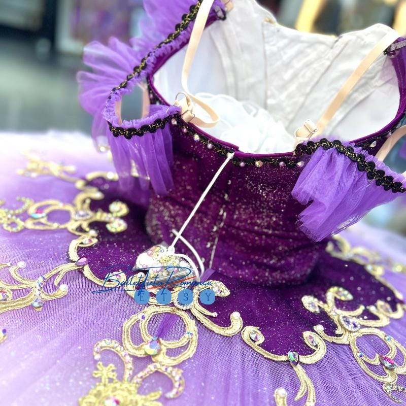 Custom Purple Ballet Tutu: Nutcracker Lilac Fairy Costume, Customizable Color for Performance