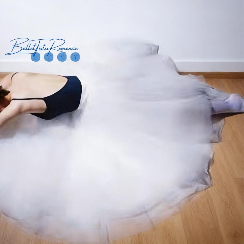 Customized Elegant Adult Ballet Tulle Skirt, Performance Practice Wear, Long Fluffy Dance Skirt, Photoshoot