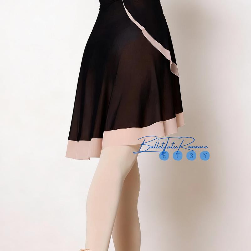 Adult Ballet Sheer Skirt, Irregular Chiffon Dance Tutu, Practice Dance Wear