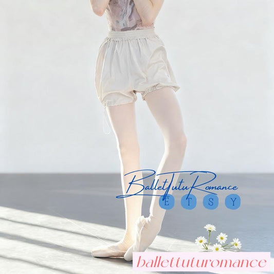 Ballet Practice Pumpkin Shorts, Thermal Stretchy Dancewear, Slim-Fit Artisan-Made for Big Moves