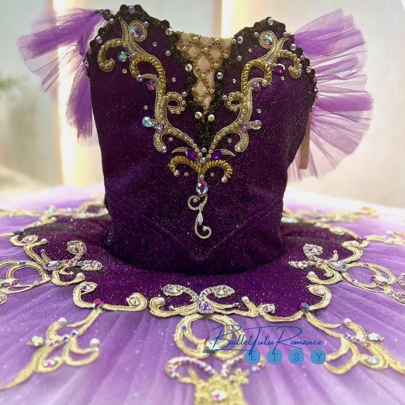 Custom Purple Ballet Tutu: Nutcracker Lilac Fairy Costume, Customizable Color for Performance