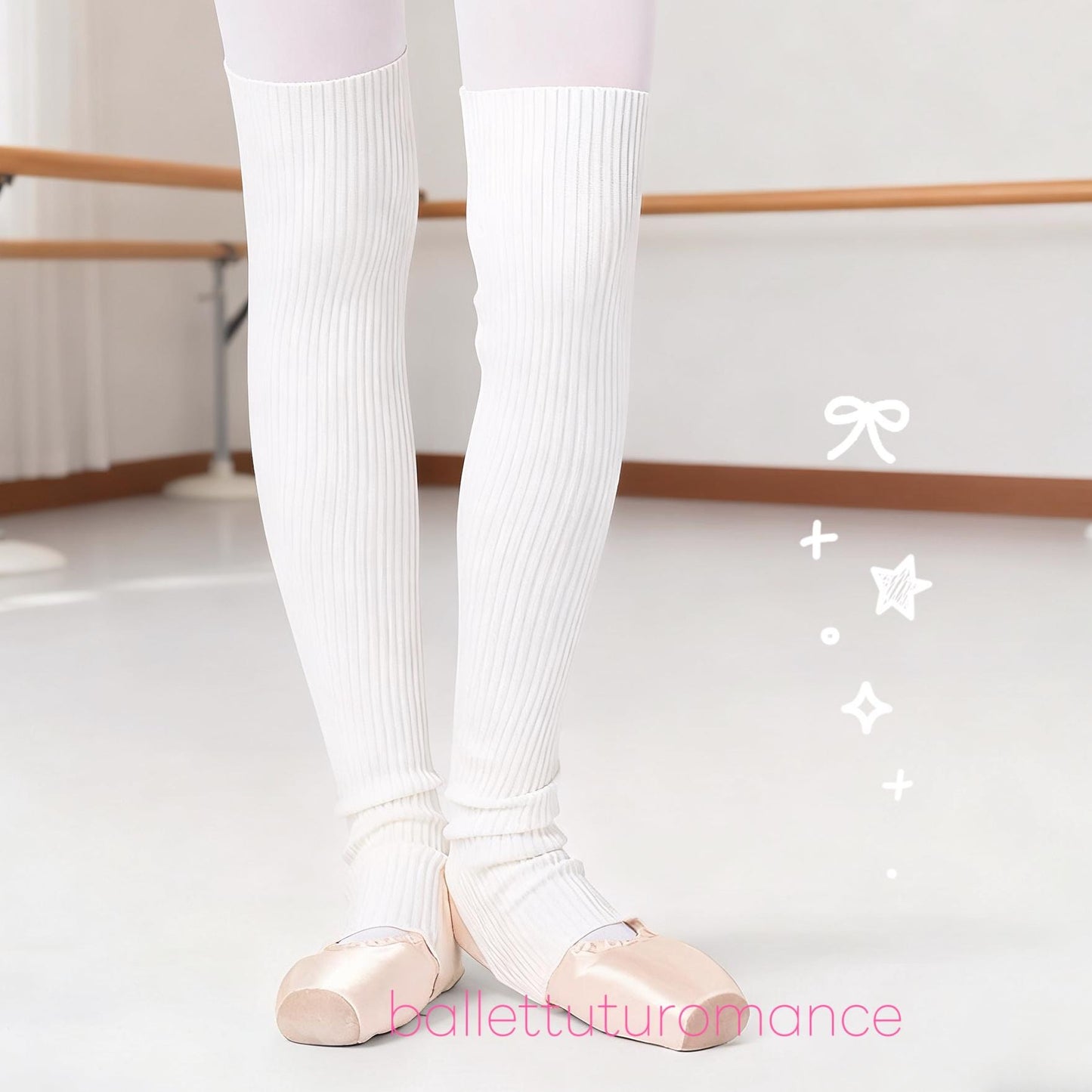 Ribbed Knit Ballet Over-The-Knee Socks - Dance Warmth Accessory, Stylish Leg Warmers for Ballerinas Lovers