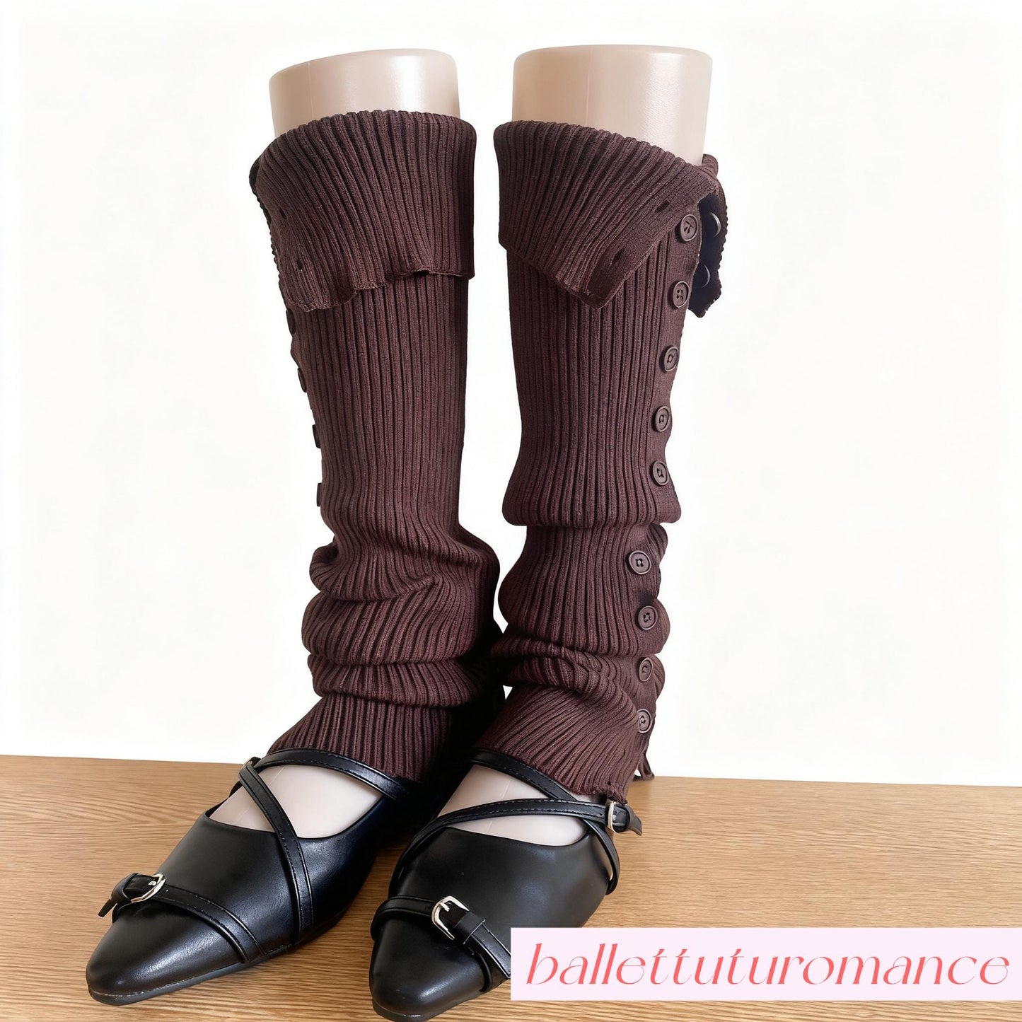 Handmade Knit Leg Warmers, Ballet Elements Design, Ballet & Mary Jane Shoes Compatible,Warm Sleeves