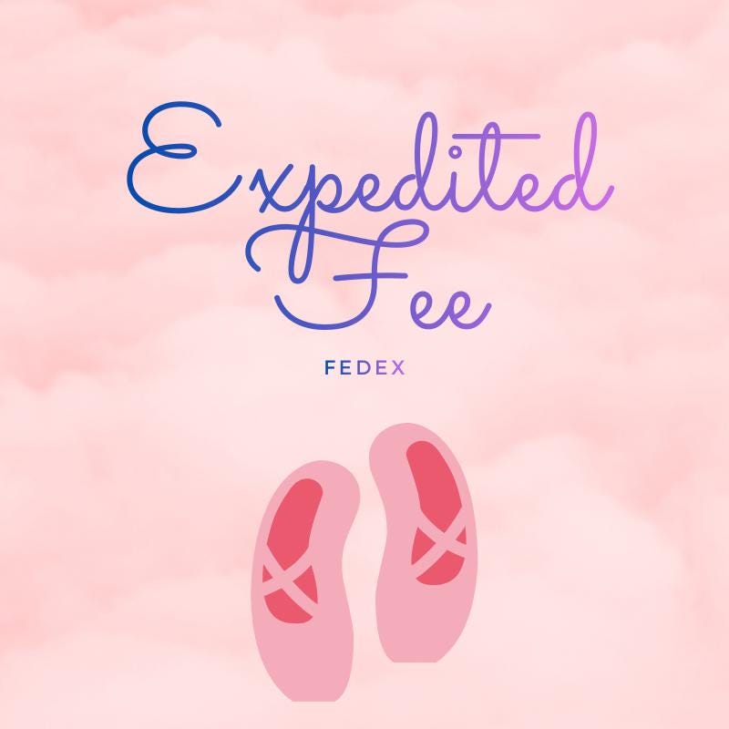 Expedited Fee, Customized Order
