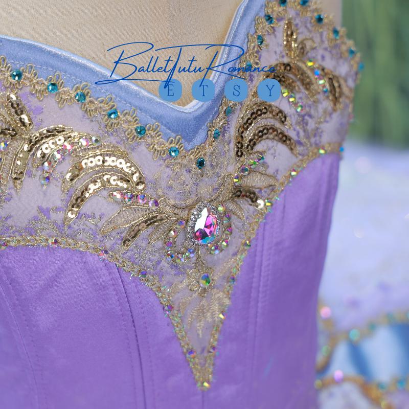 Luxury Custom Ballet Tutu, Adult & Child Handmade High-End Ballerina Costume for Performances,Aurora/Nutcracker