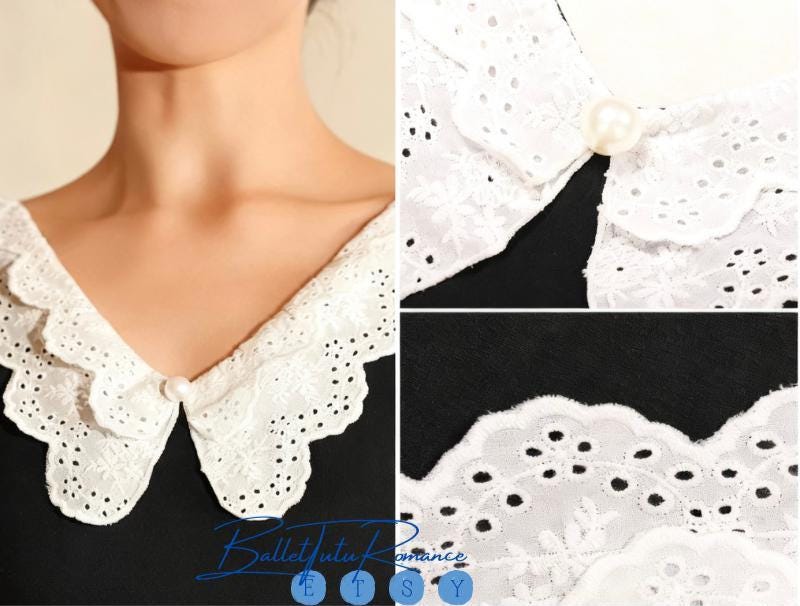 Ballet Bodysuit with White Lace Collar, Elastic Slim Fit Breathable Ballet Dance Leotard,Stretchable