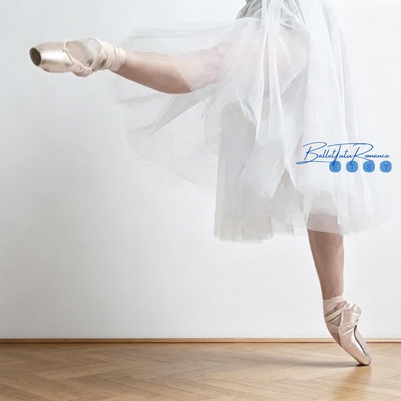 Customizable Ballet Tulle Midi Skirt, Adult & Kids Romantic Flowy Dance Practice Skirt