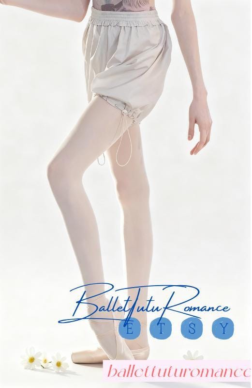 Ballet Practice Pumpkin Shorts, Thermal Stretchy Dancewear, Slim-Fit Artisan-Made for Big Moves