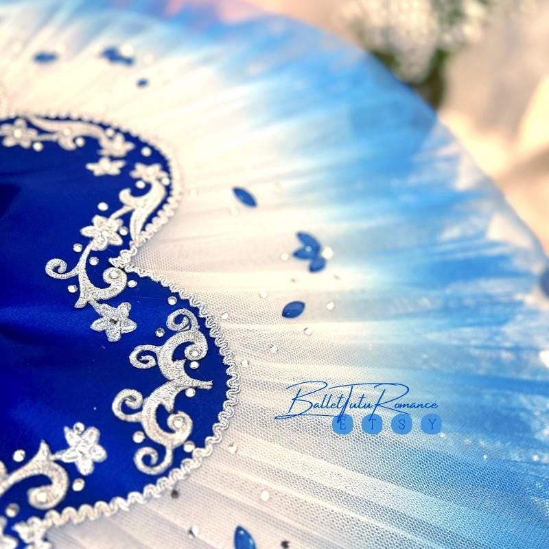 Custom Royal Blue Classical Ballet Platter Tutu | Customizable Color Professional Performance Tutu