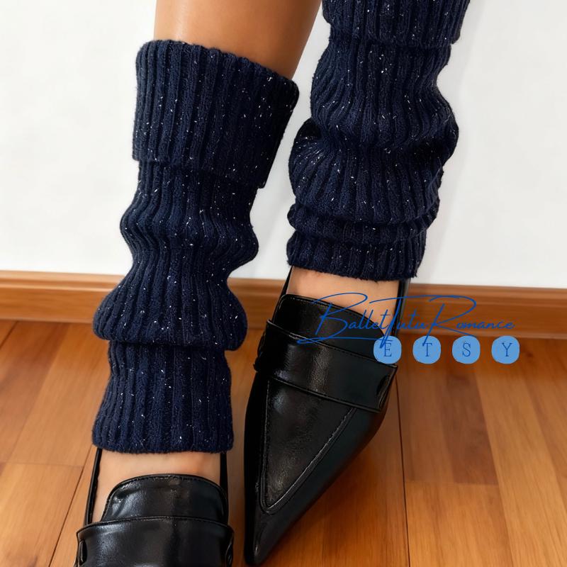 Short Leg Warmers, Multi-Color Knit Cuffs for Snow Boots, Daily Casual Fall Outfits