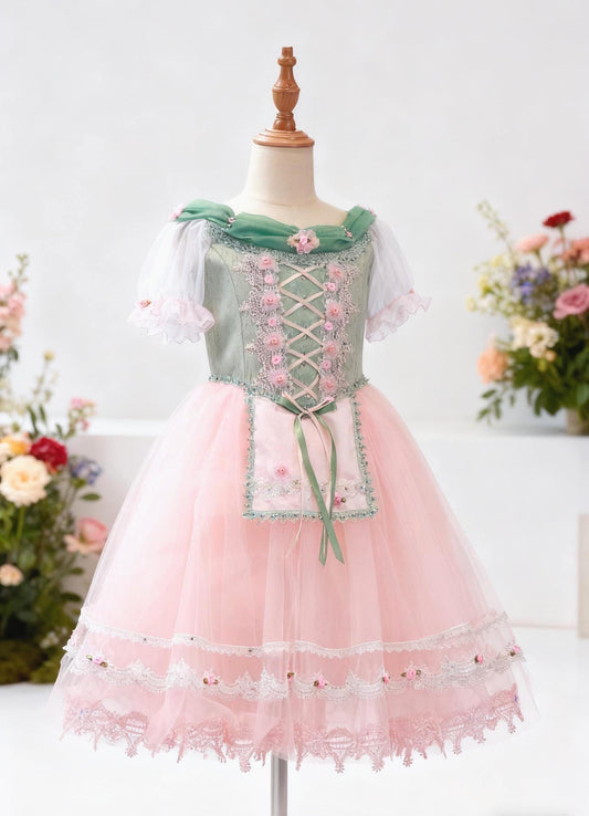 Pink Floral Ballet Tutu: Custom Aurora Costume, Adult & Child,Aurora/Nutcracker