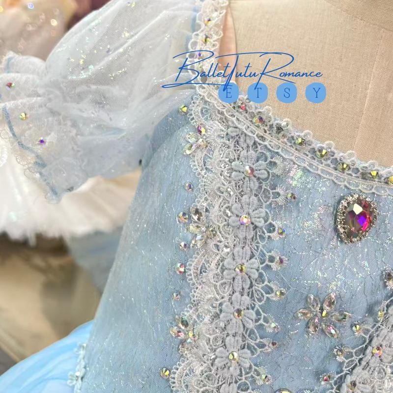 Ombré Tulle Performance Gown with Rhinestone Bodice, Custom Fit, Nutcracker