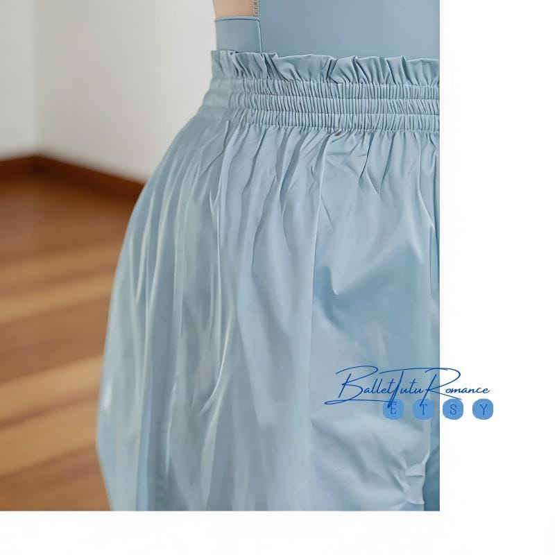 Ballet Heated Sweat Pants: Black/Blue Dance, Adult Warm Up Ballet Practice Trousers
