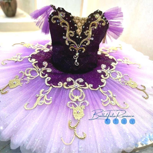 Custom Purple Ballet Tutu: Nutcracker Lilac Fairy Costume, Customizable Color for Performance