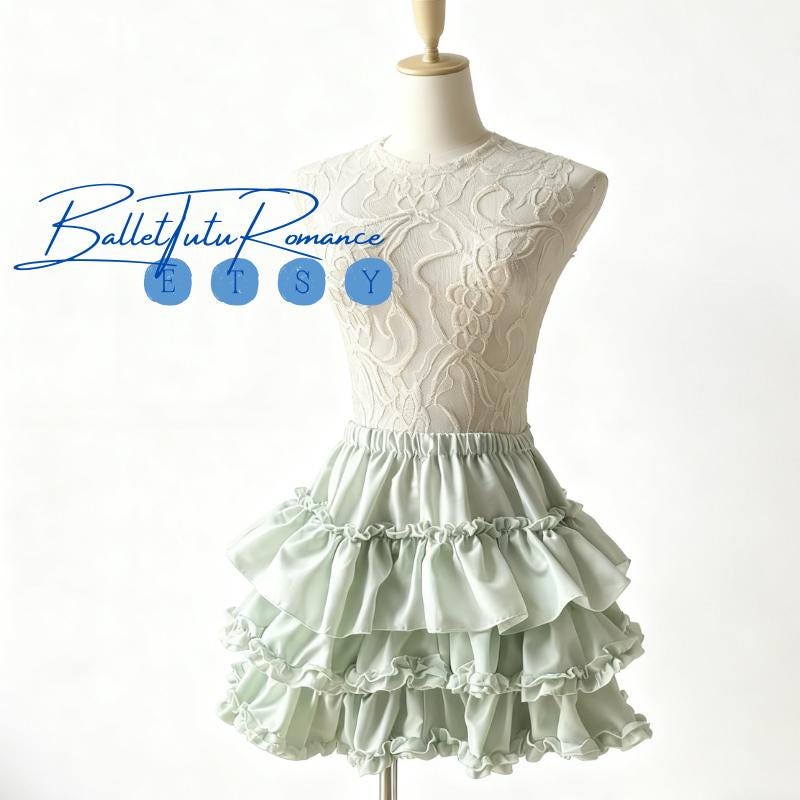 Y2K Ballet Punk Tiered Ruffled Puff Skirt, Pumpkin Cosplay Petticoat for Gothic Vintage Outfits