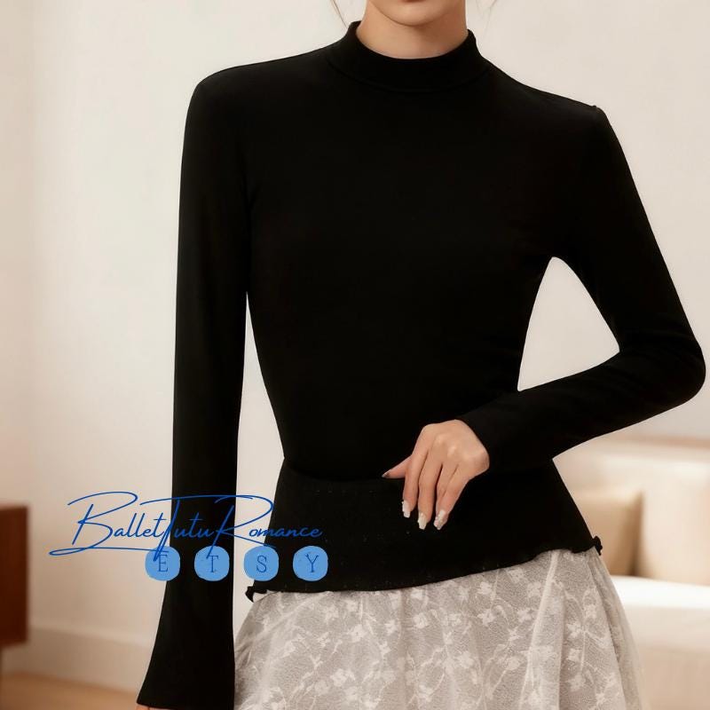 Sleeveless Warm Yoga Dance Vest Cardigan and Long Sleeve Ballet Dance Practice Workout Top