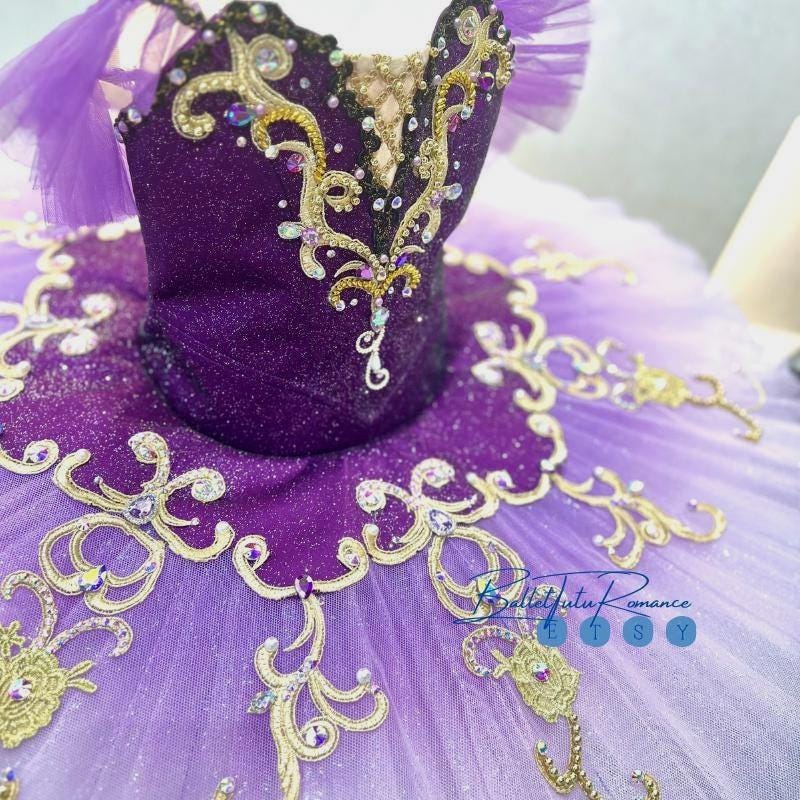 Custom Purple Ballet Tutu: Nutcracker Lilac Fairy Costume, Customizable Color for Performance