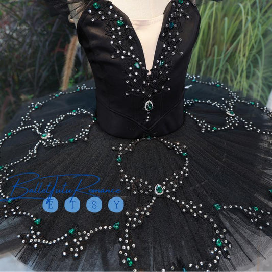 Black Swan Luxury Ballet Tutu: Custom Adult/Child Performance Costume, High-End Bespoke