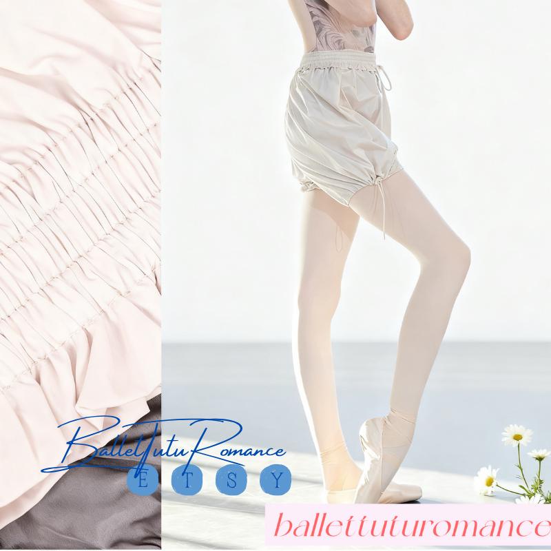 Ballet Practice Pumpkin Shorts, Thermal Stretchy Dancewear, Slim-Fit Artisan-Made for Big Moves