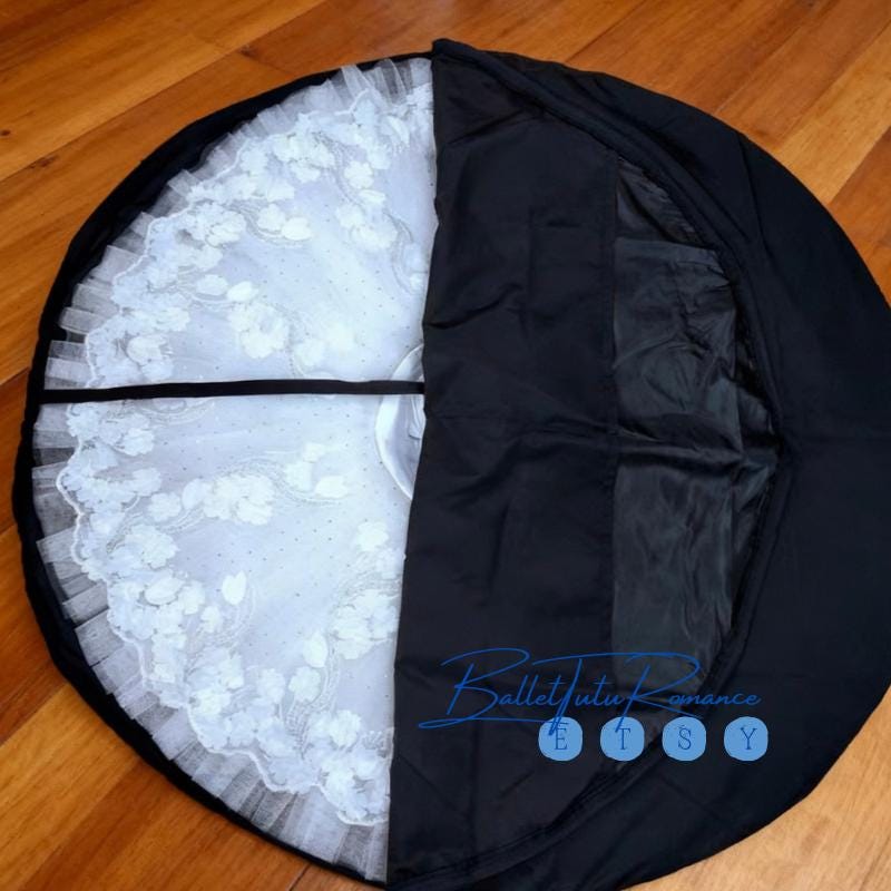 Ballet Tutu Performance Skirt Storage Bag, Shoe Storage, 43.3in Waterproof Dance Handbag Organizer