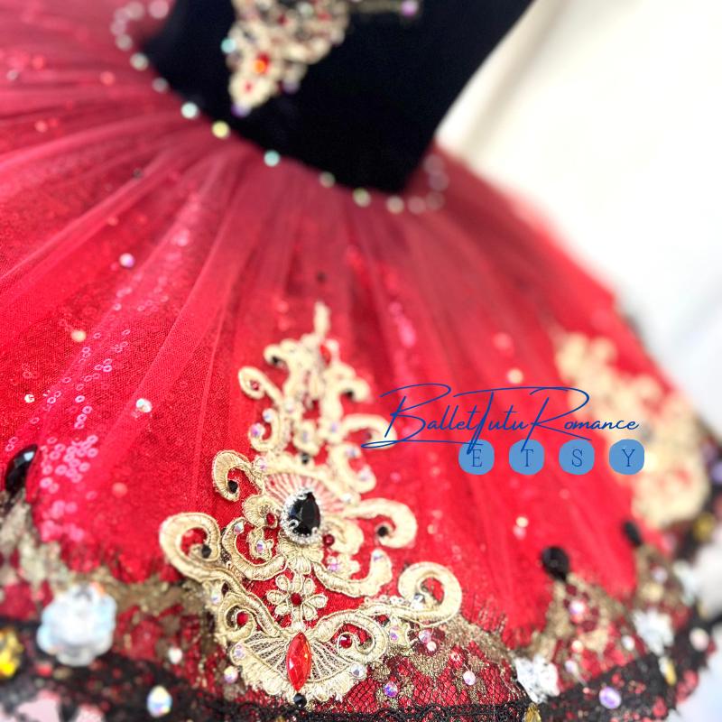 Customized Professional Ballet Tutu, Custom Kitri Don Quixote Performance Costume for Dancers