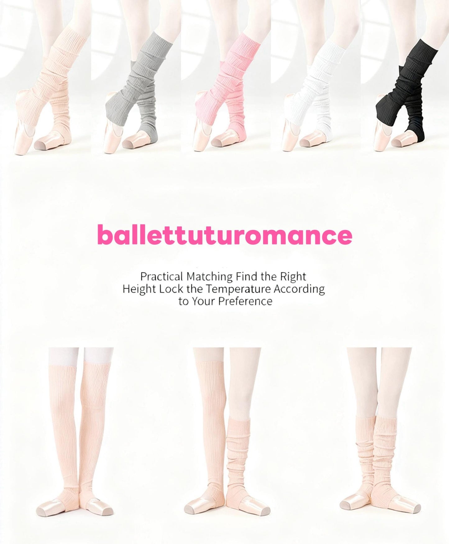 Ribbed Knit Ballet Over-The-Knee Socks - Dance Warmth Accessory, Stylish Leg Warmers for Ballerinas Lovers