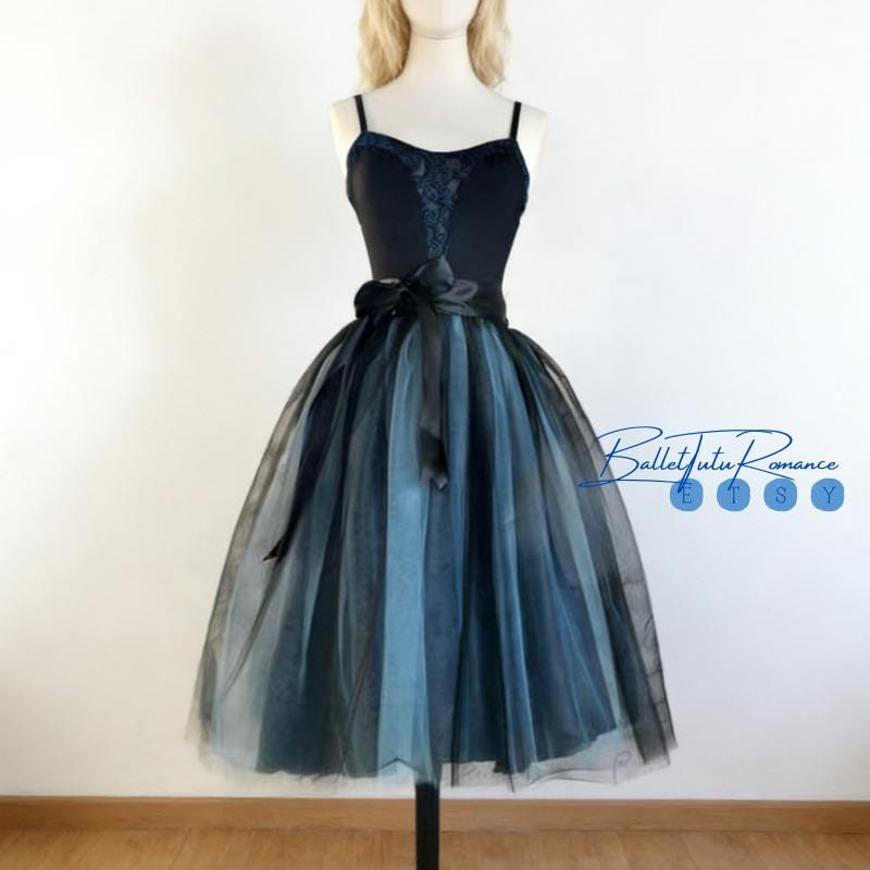 Customized Elegant Adult Ballet Tulle Skirt, Performance Practice Wear, Long Fluffy Dance Skirt, Photoshoot