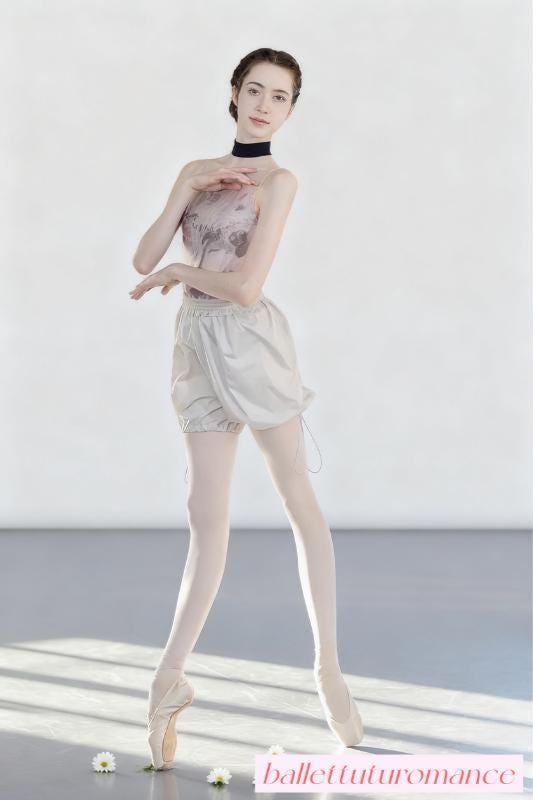 Ballet Practice Pumpkin Shorts, Thermal Stretchy Dancewear, Slim-Fit Artisan-Made for Big Moves