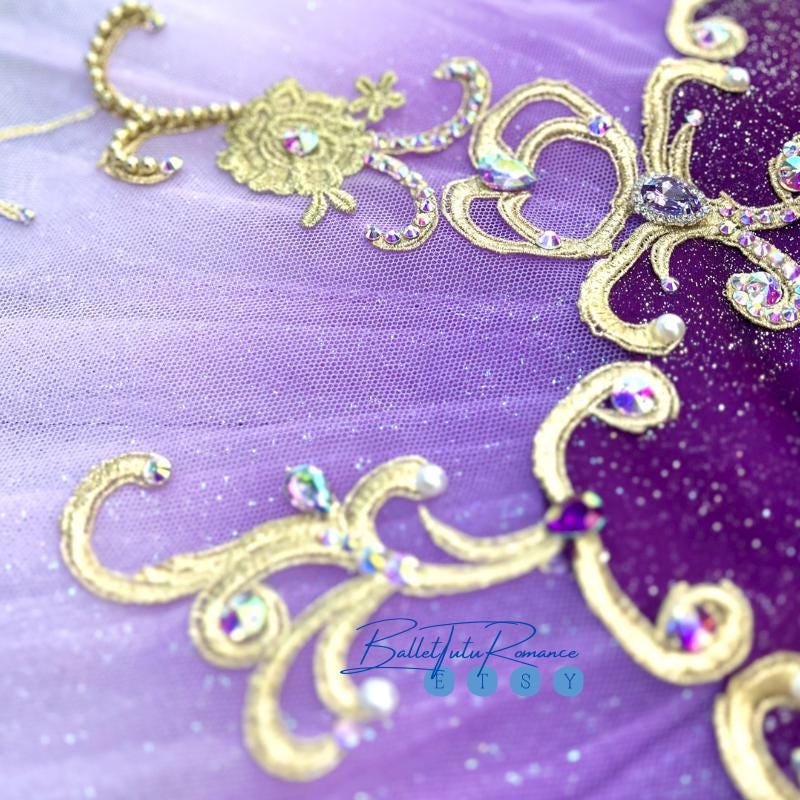 Custom Purple Ballet Tutu: Nutcracker Lilac Fairy Costume, Customizable Color for Performance