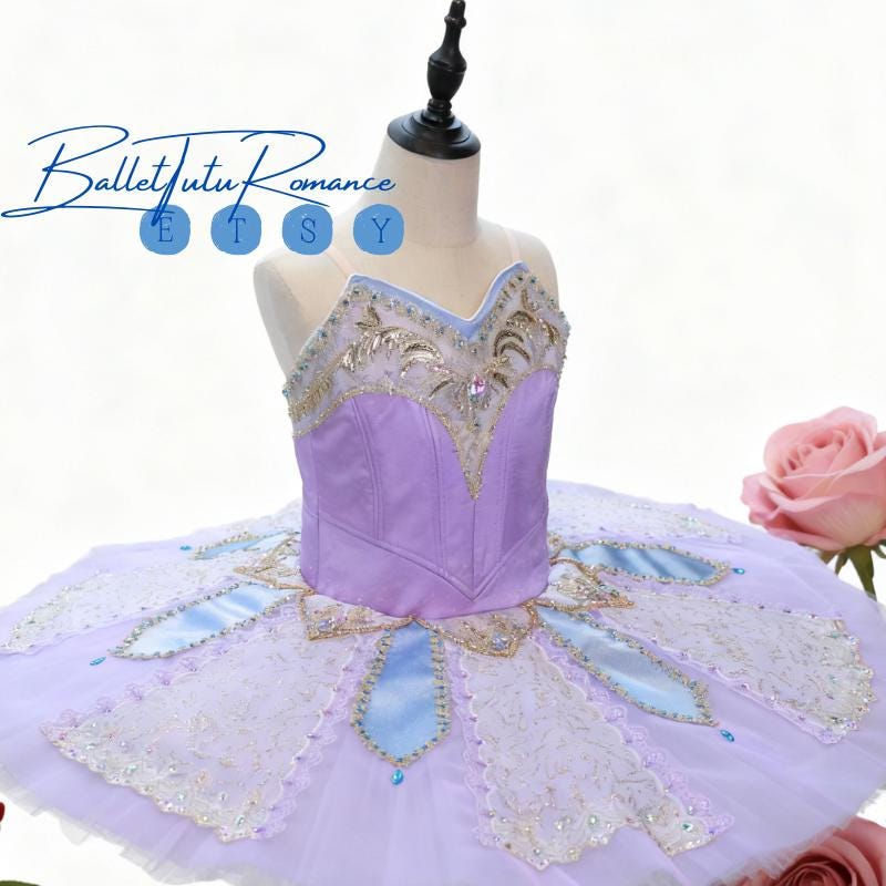 Luxury Custom Ballet Tutu, Adult & Child Handmade High-End Ballerina Costume for Performances,Aurora/Nutcracker