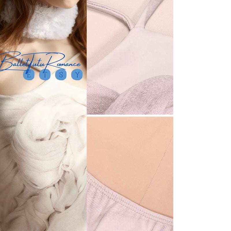 Handmade Swan Ballet Bodysuit and Fluffy Skirt, Women’s Dancewear, Ballet Practice Wear